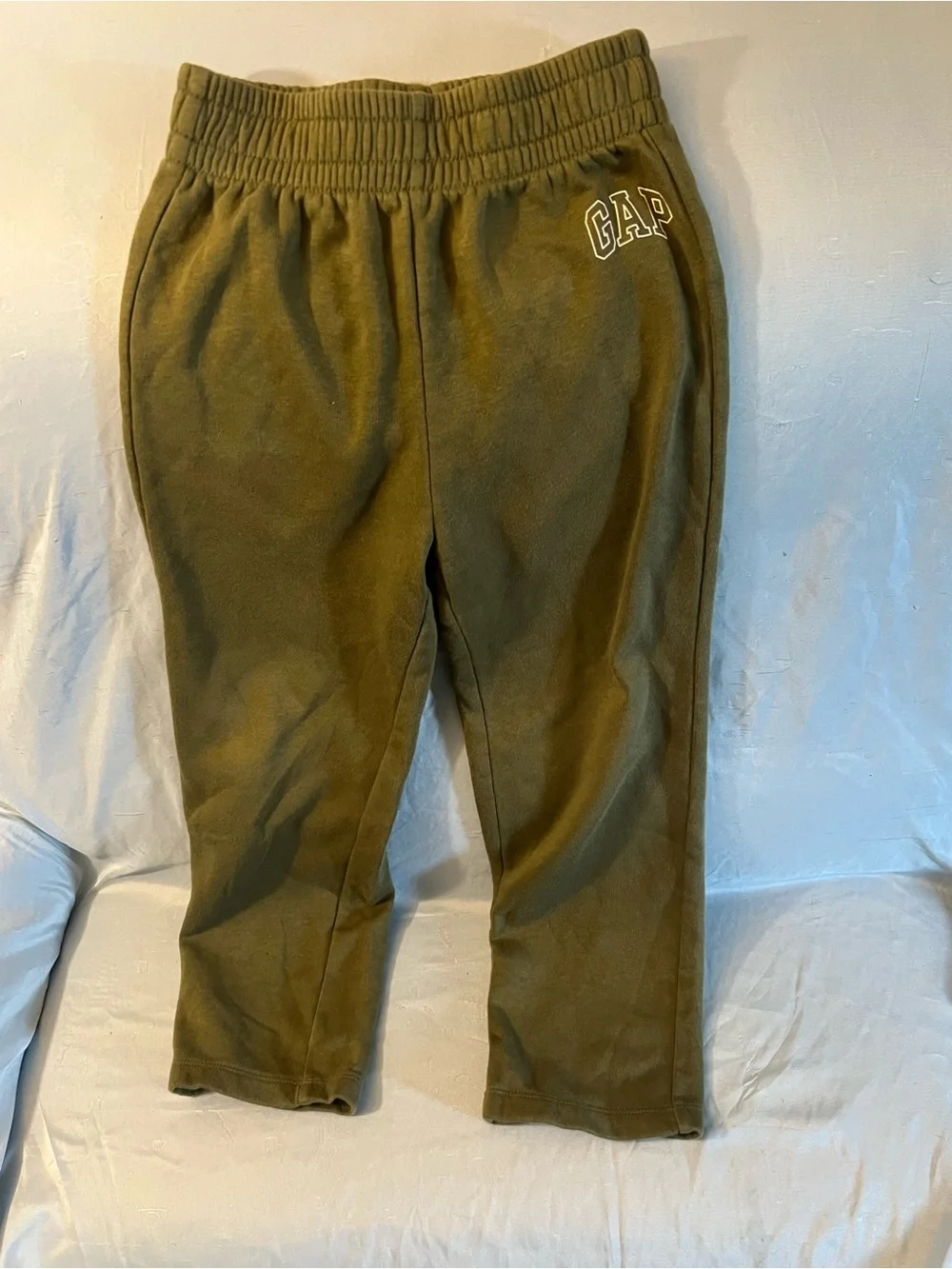 GAP Olive Green Kids Sweatpants & Sweatshirt Set with Football Logo